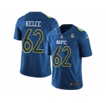 Youth Nike Philadelphia Eagles #62 Jason Kelce Navy Stitched NFL Limited NFC 2017 Pro Bowl Jersey