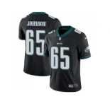 Youth Nike Philadelphia Eagles #65 Lane Johnson Black Alternate Stitched NFL Vapor Untouchable Limited Jersey