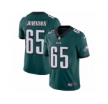 Youth Nike Philadelphia Eagles #65 Lane Johnson Vapor Untouchable Limited Midnight Green Team Color NFL Jersey