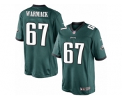 Youth Nike Philadelphia Eagles #67 Chance Warmack Limited Midnight Green Team Color NFL Jersey