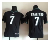 Youth Nike Philadelphia Eagles #7 Sam Bradford Black Jerseys