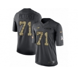 Youth Nike Philadelphia Eagles #71 Jason Peters Limited Black 2016 Salute to Service NFL Jersey