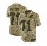 Youth Nike Philadelphia Eagles #71 Jason Peters Limited Camo 2018 Salute to Service NFL Jersey