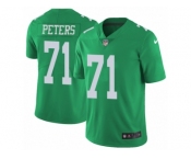 Youth Nike Philadelphia Eagles #71 Jason Peters Limited Green Rush NFL Jersey