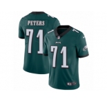 Youth Nike Philadelphia Eagles #71 Jason Peters Vapor Untouchable Limited Midnight Green Team Color NFL Jersey
