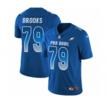 Youth Nike Philadelphia Eagles #79 Brandon Brooks Limited Royal Blue NFC 2019 Pro Bowl NFL Jersey