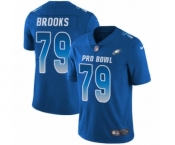 Youth Nike Philadelphia Eagles #79 Brandon Brooks Limited Royal Blue NFC 2019 Pro Bowl NFL Jersey