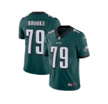 Youth Nike Philadelphia Eagles #79 Brandon Brooks Midnight Green Team Color Stitched NFL Vapor Untouchable Limited Jersey