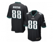 Youth Nike Philadelphia Eagles #88 Trey Burton Game Black Alternate NFL Jersey
