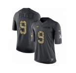 Youth Nike Philadelphia Eagles #9 Nick Foles Limited Black 2016 Salute to Service NFL Jersey