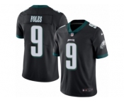 Youth Nike Philadelphia Eagles #9 Nick Foles Limited Black Rush NFL Jersey