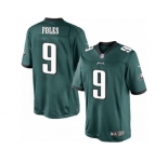 Youth Nike Philadelphia Eagles #9 Nick Foles Limited Midnight Green Team Color NFL Jersey