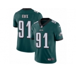 Youth Nike Philadelphia Eagles #91 Fletcher Cox Vapor Untouchable Limited Midnight Green Team Color NFL Jersey