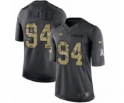 Youth Nike Philadelphia Eagles #94 Haloti Ngata Limited Black 2016 Salute to Service NFL Jersey