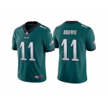 Youth Philadelphia Eagles #11 A. J. Brown Green Vapor Untouchable Limited Stitched Football Jersey
