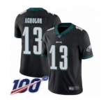 Youth Philadelphia Eagles #13 Nelson Agholor Black Alternate Vapor Untouchable Limited Player 100th Season Football Jersey
