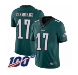 Youth Philadelphia Eagles #17 Harold Carmichael Midnight Green Team Color Vapor Untouchable Limited Player 100th Season Football Jersey
