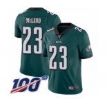 Youth Philadelphia Eagles #23 Rodney McLeod Midnight Green Team Color Vapor Untouchable Limited Player 100th Season Football Jersey