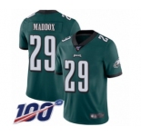 Youth Philadelphia Eagles #29 Avonte Maddox Midnight Green Team Color Vapor Untouchable Limited Player 100th Season Football Jersey