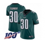 Youth Philadelphia Eagles #30 Corey Clement Midnight Green Team Color Vapor Untouchable Limited Player 100th Season Football Jersey