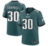Youth Philadelphia Eagles #30 Jihaad Campbell Nike Midnight Green Limited Jersey.webp