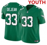 Youth Philadelphia Eagles #33 Cooper DeJean Green 2024 Draft F.U.S.E. Vapor Untouchable Throwback Limited Football Stitched Jersey