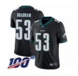 Youth Philadelphia Eagles #53 Nigel Bradham Black Alternate Vapor Untouchable Limited Player 100th Season Football Jersey