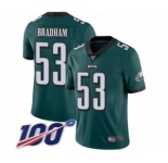 Youth Philadelphia Eagles #53 Nigel Bradham Midnight Green Team Color Vapor Untouchable Limited Player 100th Season Football Jersey