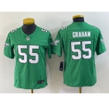 Youth Philadelphia Eagles #55 Brandon Graham Green 2023 F.U.S.E. Stitched Football Jersey