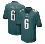 Youth Philadelphia Eagles #6 DeVonta Smith Nike Midnight Green 2021 NFL Draft First Round Pick Game Jersey