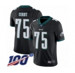 Youth Philadelphia Eagles #75 Vinny Curry Black Alternate Vapor Untouchable Limited Player 100th Season Football Jersey