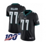 Youth Philadelphia Eagles #77 Andre Dillard Black Alternate Vapor Untouchable Limited Player 100th Season Football Jersey