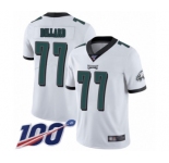 Youth Philadelphia Eagles #77 Andre Dillard White Vapor Untouchable Limited Player 100th Season Football Jersey