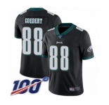 Youth Philadelphia Eagles #88 Dallas Goedert Black Alternate Vapor Untouchable Limited Player 100th Season Football Jersey