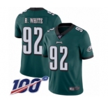 Youth Philadelphia Eagles #92 Reggie White Midnight Green Team Color Vapor Untouchable Limited Player 100th Season Football Jersey