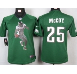 nike youth nfl jerseys philadelphia eagles #25 mccoy green[portrait fashion]