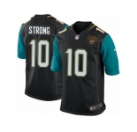 Men Nike Jacksonville Jaguars #10 Jaelen Strong Game Black Alternate NFL Jersey