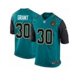 Men Nike Jacksonville Jaguars #30 Corey Grant Game Teal Green Team Color NFL Jersey