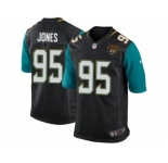 Men Nike Jacksonville Jaguars #95 Abry Jones Game Black Alternate NFL Jersey