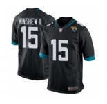 Men's Jacksonville Jaguars #15 Gardner Minshew II Game Black Team Color Football Jersey