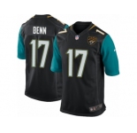 Men's Nike Jacksonville Jaguars #17 Arrelious Benn Game Black Alternate NFL Jersey
