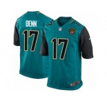 Men's Nike Jacksonville Jaguars #17 Arrelious Benn Game Teal Green Team Color NFL Jersey