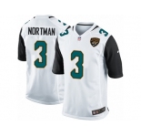 Men's Nike Jacksonville Jaguars #3 Brad Nortman Game White NFL Jersey