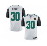 Men Nike Jacksonville Jaguars #30 Corey Grant Elite White NFL Jersey