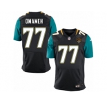 Men Nike Jacksonville Jaguars #77 Patrick Omameh Elite Black Alternate NFL Jersey