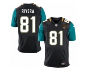 Men Nike Jacksonville Jaguars #81 Mychal Rivera Elite Black Alternate NFL Jersey
