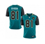 Men Nike Jacksonville Jaguars #81 Mychal Rivera Elite Teal Green Team Color NFL Jersey