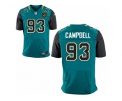 Men's Jacksonville Jaguars #93 Calais Campbell Nike Green Elite Jersey