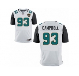 Men's Jacksonville Jaguars #93 Calais Campbell Nike White Elite Jersey