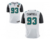 Men's Jacksonville Jaguars #93 Calais Campbell Nike White Elite Jersey